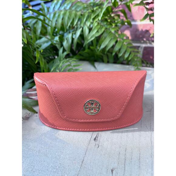 TORY BURCH Orange Semi Hard Sunglass Case - Picture 2 of 5